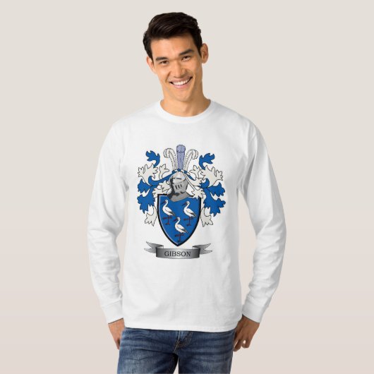 Gibson Family Crest Coat of Arms T-shirt (Voorkant volledig)