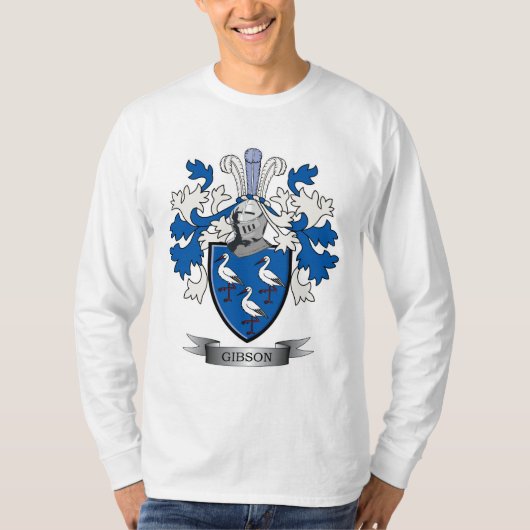Gibson Family Crest Coat of Arms T-shirt (Voorkant)
