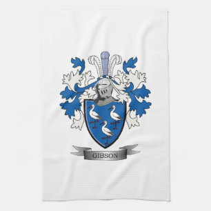 Gibson Family Crest Coat of Arms Theedoek