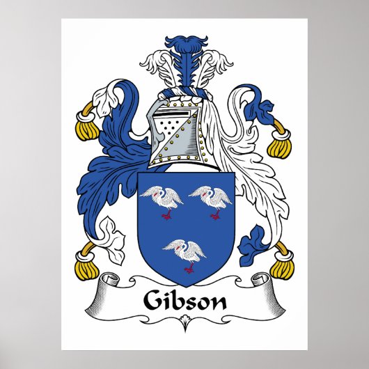 Gibson Family Crest Poster (Voorkant)