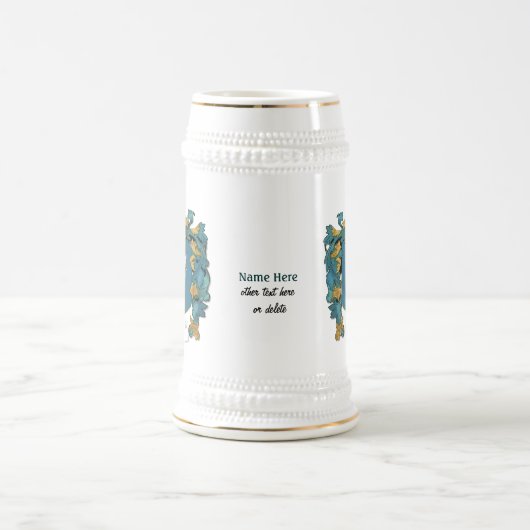 Gibson Family Crest - Tekst aanpassen Bierpul (Center)