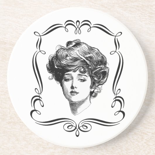 Gibson Girl  Art Onderzetter (Voorkant)