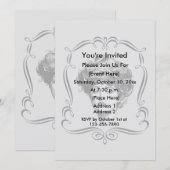  Gibson Girl Art Party Kaart (Voorkant / Achterkant)