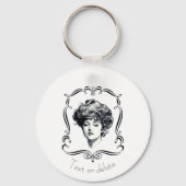 Gibson Girl  Art Persoonlijk Sleutelhanger (Voorkant)