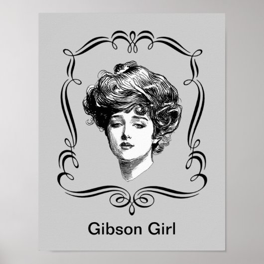 Gibson Girl Art Poster (Voorkant)