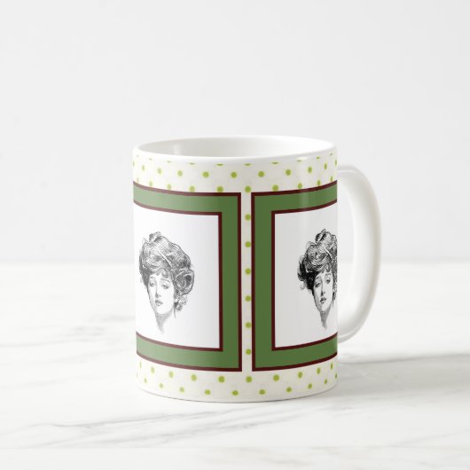 Gibson Girl Coffee Mok - Design 1 (Voorkant rechts)