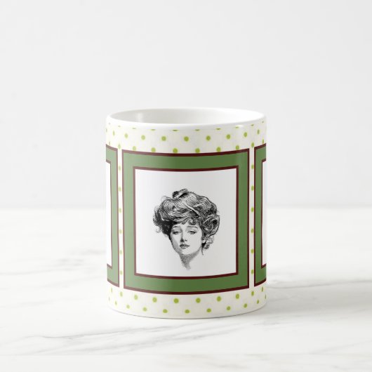 Gibson Girl Coffee Mok - Design 1 (Center)