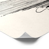  Gibson Girl Edwardian Woman Schrijfbrief Poster (Hoek)