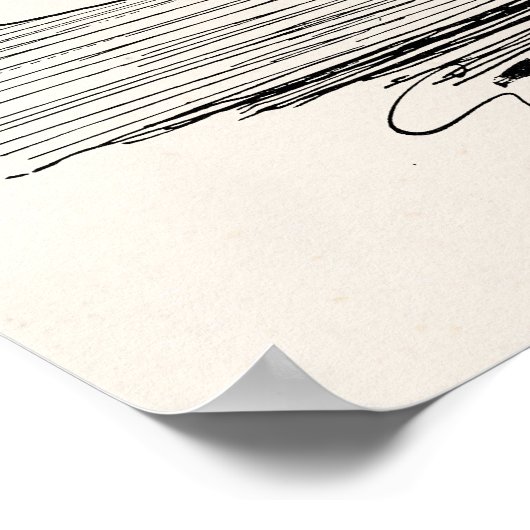  Gibson Girl Edwardian Woman Schrijfbrief Poster (Hoek)