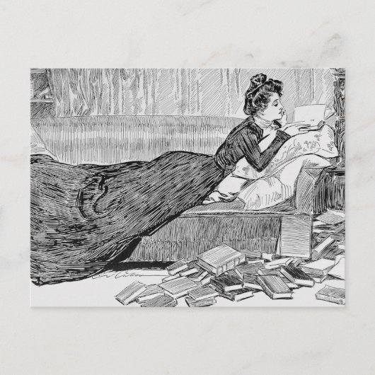 Gibson Girl las boek Briefkaart (Voorkant)
