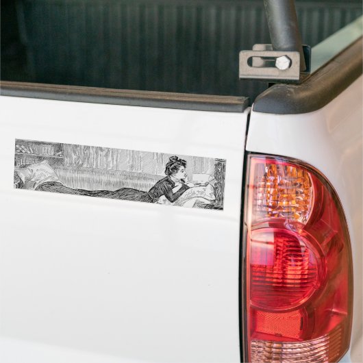 Gibson Girl las boek Bumpersticker (Op Truck)