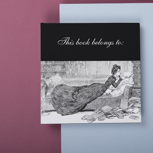 Gibson Girl leest een boek Vierkante Sticker