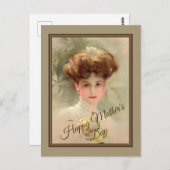 Gibson Girl Moederdag Briefkaart (Voorkant / Achterkant)