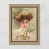 Gibson Girl Moederdag Briefkaart (Voorkant)