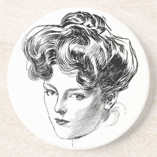 Gibson Girl Onderzetter Charles Dana Gibson