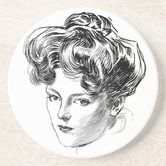 Gibson Girl Onderzetter Charles Dana Gibson (Voorkant)