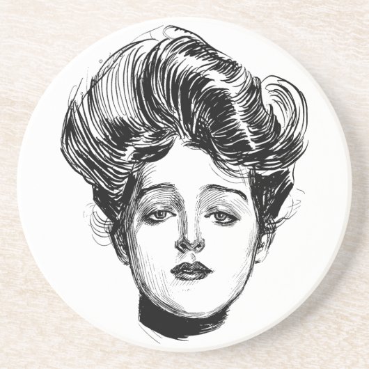 Gibson Girl Onderzetter Charles Dana Gibson (Voorkant)