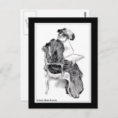 Gibson Girl Reading Briefkaart (Voorkant / Achterkant)