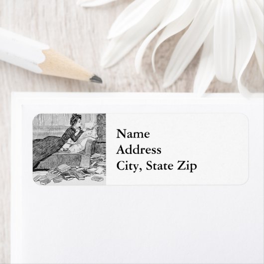 Gibson Girl Reading Etiket (Insitu)