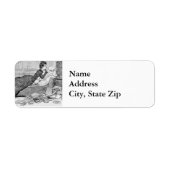 Gibson Girl Reading Etiket (Voorkant)