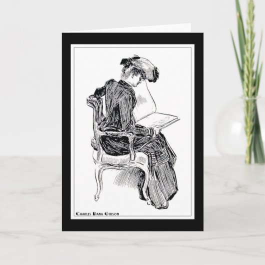 Gibson Girl Reading Kaart (Voorkant)