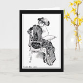 Gibson Girl Reading Kaart (Gele Bloem)