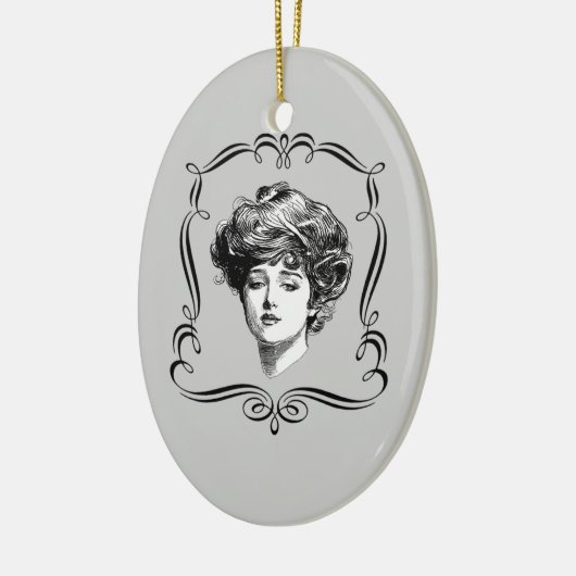 Gibson Girl Reproduction Art Ornament (Links)