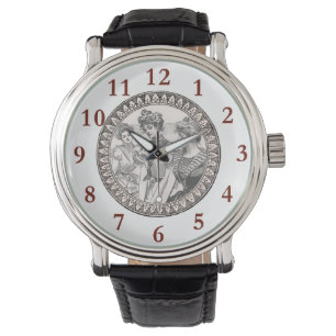 Gibson Girls Antiek illustratie Horloge