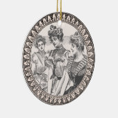  Gibson Girls Antiek illustratie Keramisch Ornament (Rechts)
