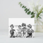 Gibson Girls bij het strand Briefkaart (Staand voorkant)