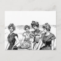 Gibson Girls bij het strand