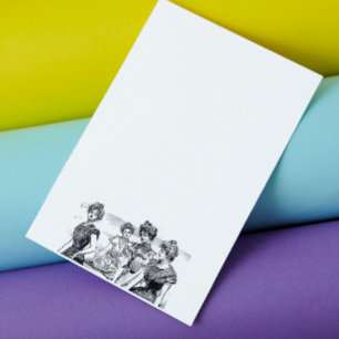 Gibson Girls bij het strand Briefpapier