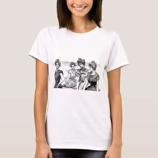 Gibson Girls bij het strand T-shirt (Voorkant)