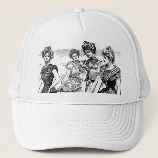 Gibson Girls bij het strand Trucker Pet (Voorkant)