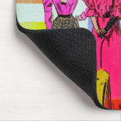 Gibson Girls in een Mondriaan Pattern Muismat (Hoek)