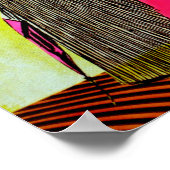 Gibson Girls in een Mondriaan Pattern Poster (Hoek)