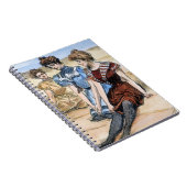 Gibson Girls op het strand, 1900 Notitieboek (Rechterzijde)