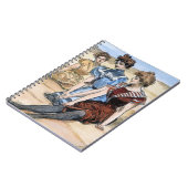 Gibson Girls op het strand, 1900 Notitieboek (Linkerzijde)