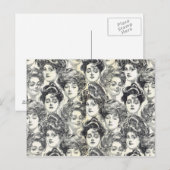 Gibson Girls van Charles Dana Gibson Circa 1902 Briefkaart (Voorkant / Achterkant)