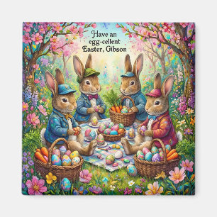 GIBSON ~ Konijntjes en Pasen picknick ~ Magneet