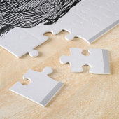 Gibson meisje leest boek legpuzzel (Zijkant)