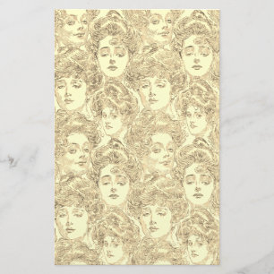 Gibson meisje Victoriaans crème elegant Briefpapier