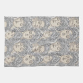 Gibson meisjes Victoriaans grijs perzik Theedoek (Horizontaal)