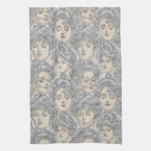 Gibson meisjes Victoriaans grijs perzik  Theedoek (Verticaal)