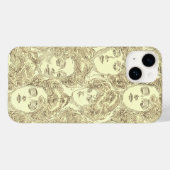 Gibson meisjes Victoriaans illustratie sepia goud Case-Mate iPhone Case (Achterkant (horizontaal))