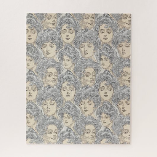 Gibson meisjes Victoriaans vrouw  patroon Legpuzzel (Verticaal)