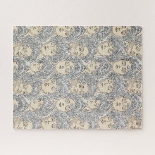 Gibson meisjes Victoriaans vrouw  patroon Legpuzzel (Horizontaal)