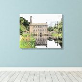 Gibson Mill: Artistic Pencil Sketch Canvas Afdruk (Insitu (Houten vloer))