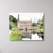 Gibson Mill: Artistic Pencil Sketch Canvas Afdruk (Voorkant)
