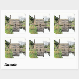 Gibson Mill: Artistieke potloodschets Vierkante Sticker